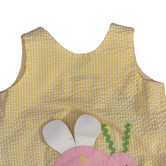 Funtasia Too Baby Girl 18m 2 piece Ladybug appliquéd yellow gingham outfit - Picture 3 of 6